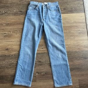 Aritzia- Denim Forum Arlo High Rise Straight Jeans, Size 27